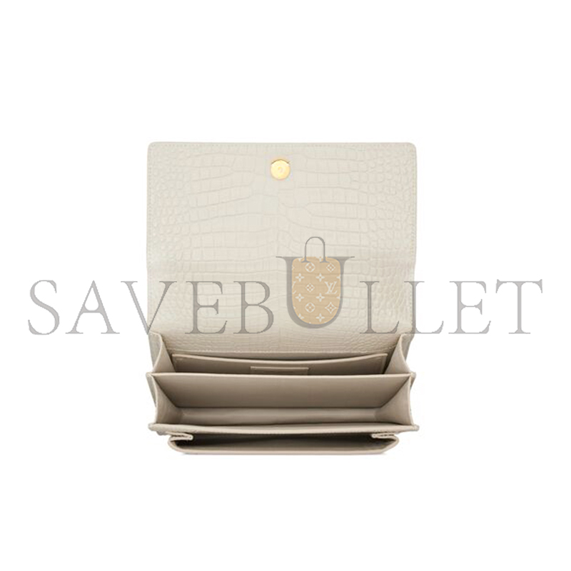 YSL SUNSET MEDIUM IN CROCODILE-EMBOSSED LEATHER 442906DND0J9207 (22*16*6.5cm) YSL SUNSET MEDIUM IN CROCODILE-EMBOSSED LEATHER 442906DND0J9207 (22*16*6.5cm)